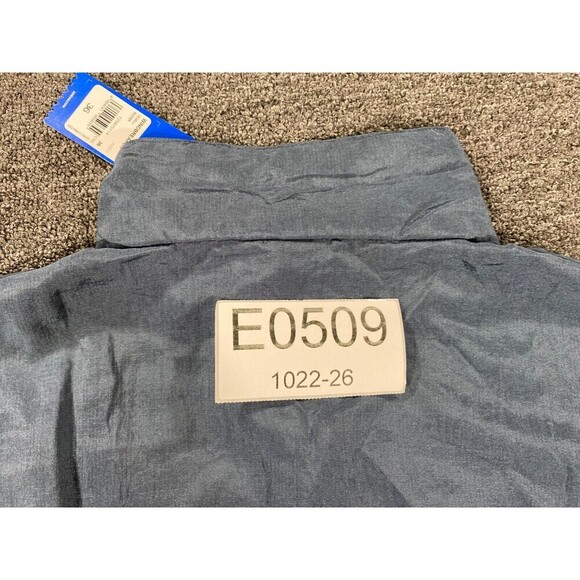 Adidas Jacket Womens Small S Blue Full Zip Oversized Windbreaker Track FU3777 - Picture 12 of 12